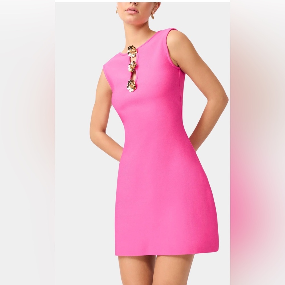 Elliatt Celina Mini Dress Size XS Hot Pink Flaw NEW